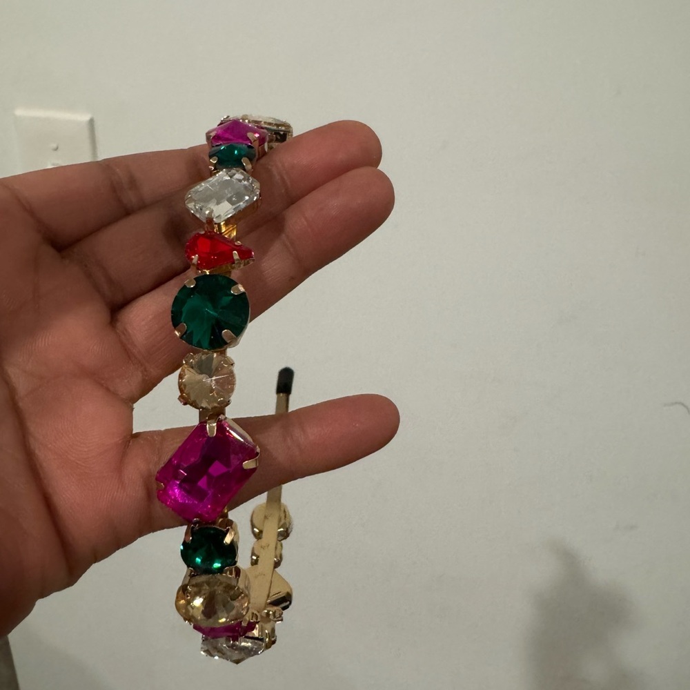 Vibrant Multicolor Gemstone Hairband